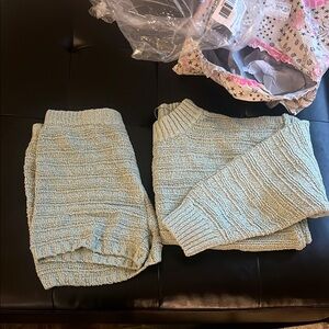 Free People Malibu Boo Set Light Green - BNWT